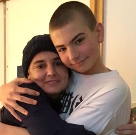  Sinéad O’Connor with her son Shane Lunny.
